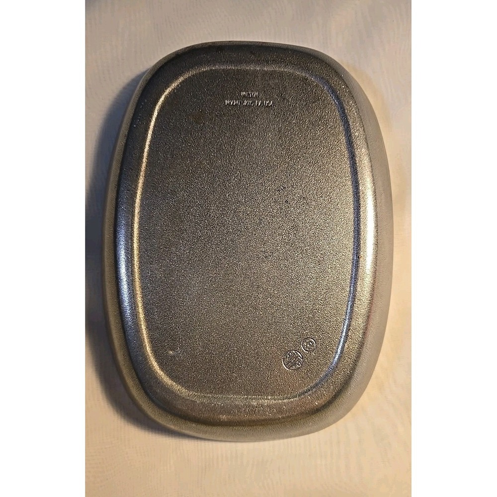 Vintage Wilton Pewter Style Bread Plate "Give Us This Day Our Daily Bread" USA - Picture 3 of 5